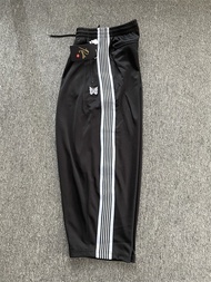 กางเกงขากว้างขายาวแนวญี่ปุ่นลำลองกีฬาปักลายผีเสื้อ HD ลายริ้ว needles TRACK กางเกงกระรอกบินรุ่นผู้ชา