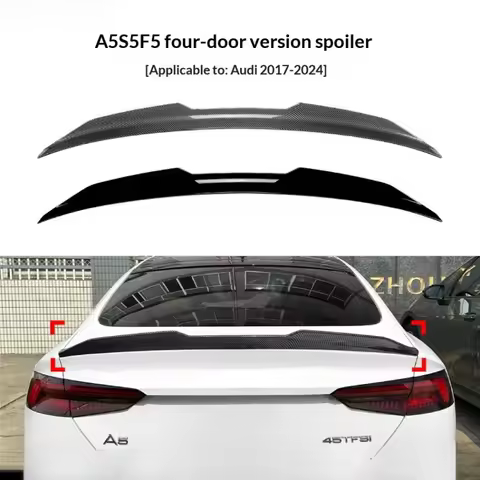 Rear Trunk Spoiler Wing PSM Style A5 F5 S5 RS5 B9 B9.5 4Door Sportback 2017-2024 Rear Diffuser Tail 
