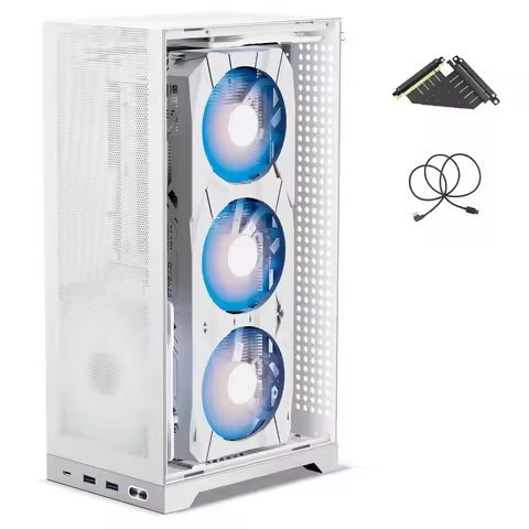 ShinySnake L300 Mesh ITX Case: 8.5L, 325mm GPU, SFX/SFX-L, PCIe 4.0 Riser, DP1.4, Steel Frame SFF Bu