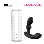 LOVENSE | BUNDLE OF MAX 2 HIGH TECH MALE MASTURBATOR &amp; EDGE 2 ADJUSTABLE  PROSTATE MASSAGER | SEX TOYS FOR MALE COUPLES