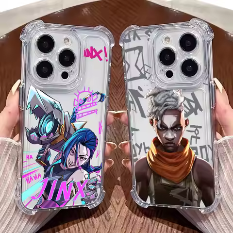 Anime Game J-Jinxs E-EkkoS Anti Fall Clear Phone Case For Xiaomi Redmi Note 15 14 13 12 11 10 9 8 Pr