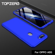 TOPZERO GKK เคสโทรศัพท์สำหรับ OPPO A5S A12 A3S A5เคสฝาครอบพลาสติกแข็งเนื้อด้านบางแบบ3 In 1เพื่อการปกป้องแบบเต็มที่