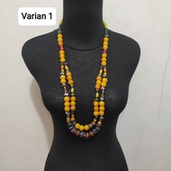 The Newest Stone Bead dayak Ethnic Necklace