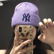 MLB KOREA 紫色毛帽
