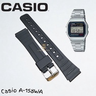 Casio A-158WA Watch Strap Casio A158WA Rubber Watch Strap