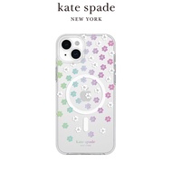 【kate spade】iPhone 15系列 MagSafe 精品手機殼 幻彩小花/ iPhone 15
