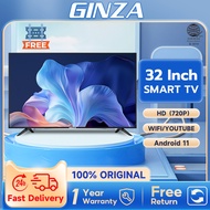 【FREE BRACKET】GINZA 32 inch 40 inch 43 inch Smart TV sale flat screen TV Android TV Multiport TV Sma