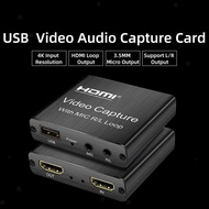 ✴∈[localstore.my] 4K 1080P USB Audio Video Capture Card Mini HDMI to 3.0 Acquisition Converter PS4 Game Camera