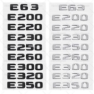 Car Trunk Letters Logo Emblem Badge Decals Sticker For Mercedes Benz E Class E200 E220 E230 E250 E26