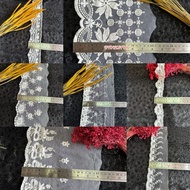 Tulle lace 3 cm to 15 cm wide | Length 15 yards 13,5 meters