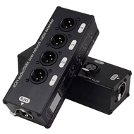 NEW 4-Channel 3-Pin XLR Audio and DMX512 over Network Cable Extender, DMX512 Network Signal Extender