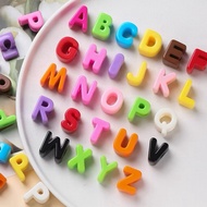 Part 6-DIY Solid Alphabet Beads Uppercase Letter Beads Alphabet Beads/