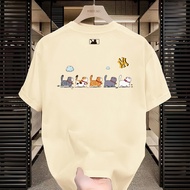 MBL Nam Sản phẩm mới giảm giá trực tiếp áo phông đơn giản đôi ngắn tay 100% giản dị