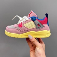 NK 4 Generation Trendy Shoes Retro Mid-help Casual Children's Shoes Basketball Shoes