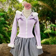 Purple t-shirt with soft fur Vip size Xs S (N<=90 D41)