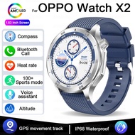 For OPPO Watch X Smart Watch Men High-end Business Men Bluetooth Call IP68 Waterproof Fitness Tracke