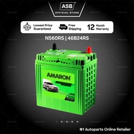Ns60 NS60S Amaron Battery Train Battery NS60 46B24R Avanza Saga BLM Wira Savvy Iriz Nissan C22