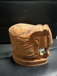 印度帶回 木雕 藝術品 大象