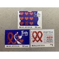 {JK} Malaysia 1999 - 5th International Congress On AIDS In Asia And The Pasific Stamp 3V MNH