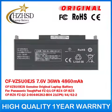 CF-VZSU0EJS 7.6V 36Wh 4860mAh CF-VZSUOEJS Genuine Original Laptop Battery ForPanasonic ToughPad FZ-Q