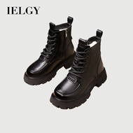 IELGY 2024 New Fall/Winter Fleece Martin Boots Platform Boots Snow Boots Women