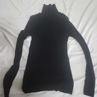 Used Marks and Spencers Turtleneck Longsleeve Blouse for Women Black M&S marks spencer