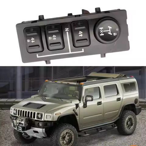 for Hummer H2 6.0L V8 Gas 2003-2007 4x4 4WD Transfer Case Select Dash Switch Knob Button 19259310 15