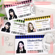 4pcs Aespa ID Card Set Collection Kpop Winter Karina Giselle Ningning