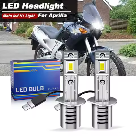 1/2PCS Motorcycle H1 LED Headlight Bulbs 20000lm 6500k For Aprilia Pegaso 650 1996-2002 High Low bea