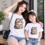 T-SHIRT Wanita Adult women's distro T-SHIRT with DUDUT CAT MOTIF Adult women's patterned T-SHIRT/ ba