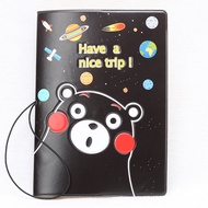 cover passport malaysia passport cover passport cover waterproof Kumamon Cartoon Travel Document Bag