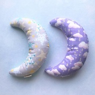 犬貓布製踹踹抱枕 貓草玩具 狗玩具--彎月兒 粉綠星星/粉紫雲朵