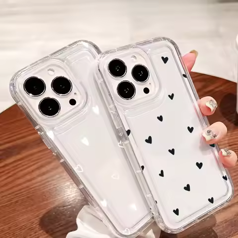 Small Black White Love Case for Realme C55 C53 C51 C21Y C25Y C35 C20 C30 Realme 10 Pro Plus 8 9I 5G 