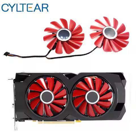 2pcs 85mm RX-570-RS RX-580-RS FD10U12S9-C Fan for XFX RX470 RX570 RS RX580 RS Video Graphics Card Co