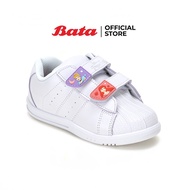 ❏✣ Bata บาจา Bubble Gummer รองเท้านักเรียน รองเท้าผ้าใบนักเรียน ลายเจ้าหญิง สำหรับเด็กผู้หญิง รุ่น BTS Princess สีขาว รหัส 3411819