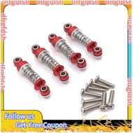 【D&F】4Pcs Metal  Damper for  284131 K969 K979 K989 K999 P929 P939 1/28 RC Car Upgrade Parts,Red
