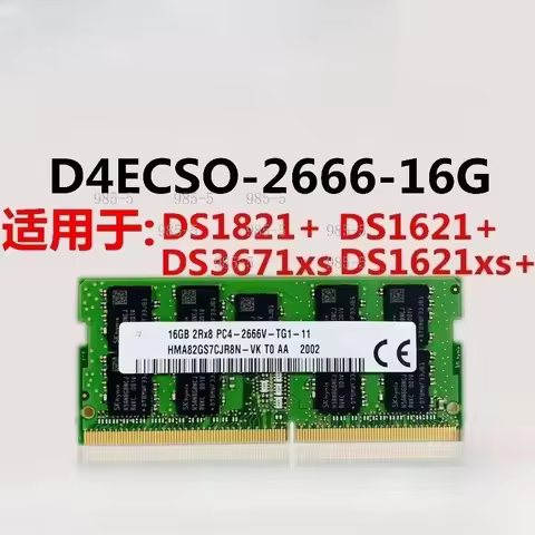 2666MHz DDR4 ECC RAM Memory 8GB 16GB 32GB Compatible For DS1221+ DS1621+ DS1821