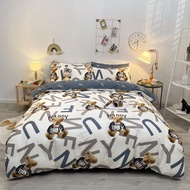 Bedding Set 5 Pieces Bear Boy Full Size Mattress m2 / m6 / m8 / 2m Korean Style