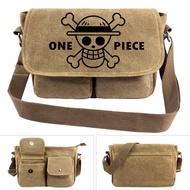 Pirate king canvas Single Shoulder Messenger Bag Luffy single shoulder bag includes logo student sch