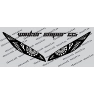 ◇ ◴ ◫ Winker, Decals, Sticker, Winker for Sniper 150, gray