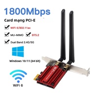 Fenvi MT7921 PCI Express Wifi 6 1800Mbps Bộ Điều Hợp Không Dây Có Bluetooth 5.2 Băng Tần Kép 802.11A