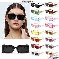 ROSEGOODS Rectangle Sunglasses 90’s Candy Color Retro Vintage Shades