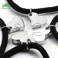 ETH Four-leaf Clover Magnetic Best Friendship Bracelets For 4pcs Women Men Magnet Heart Best Friend 