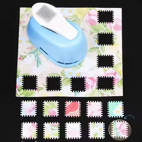 Hand-punched Square Hole Punch Scrapbooking Embossing Punching Stamp DIY Crafted Photo Frame Embossi