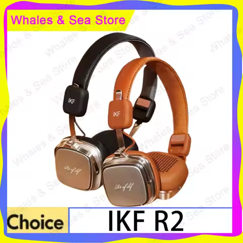 IKF R2 Retro Wireless Headphones Stereo Bass Sport Portable Headsets Light weight Customization Nois