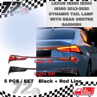 Lexus IS250 IS300 IS350 2013 - 2020 Dynamic Light Bar Tail Lamp With Rear Centre Light Garnish