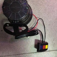 12V Kereta Tiga Nada Siren Polis Penguat 3 Nada Kenderaan Elektrik Motosikal Pelbagai Nada Super Kua