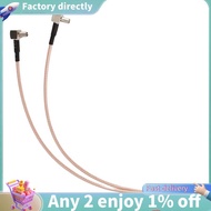8 inch SMA Female to Y type 2 X TS9 Angle Male Connector Splitter Combiner Cable,gold&silver