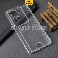 Bumble - Oppo Reno 11 5g Softcase Clear Card Case Clear Card Slot Case Oppo Reno 11 5g