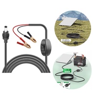 For Starlink Mini 12-48V Alligator Clip To DC Power Cable 300cm 16AWG Wire Built-in Switch For Starl